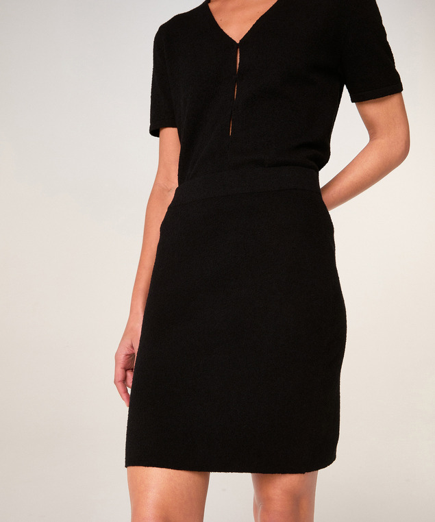 Rodier Jupe Courte En Maille Noir