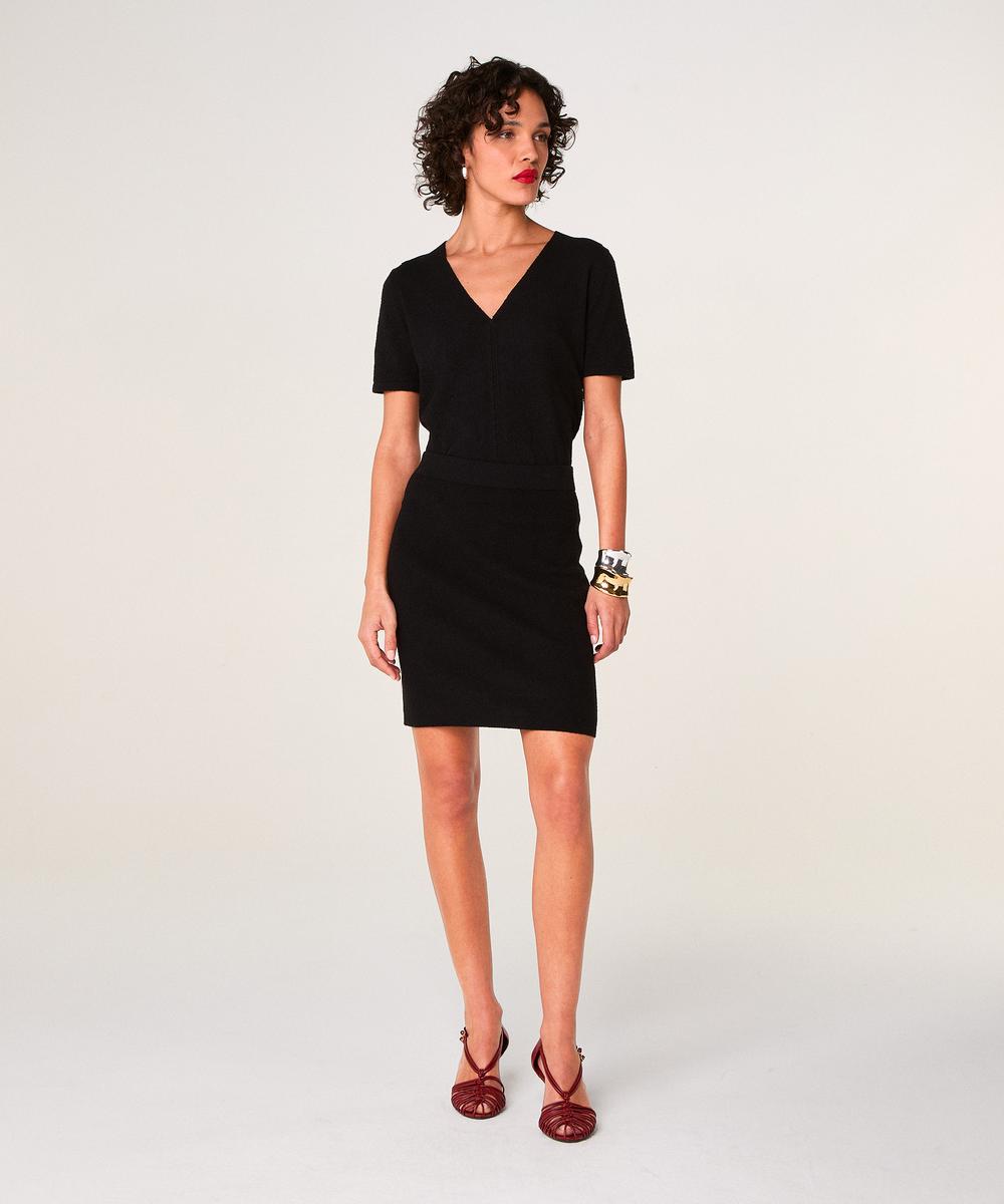 rodier Jupe courte en maille noir