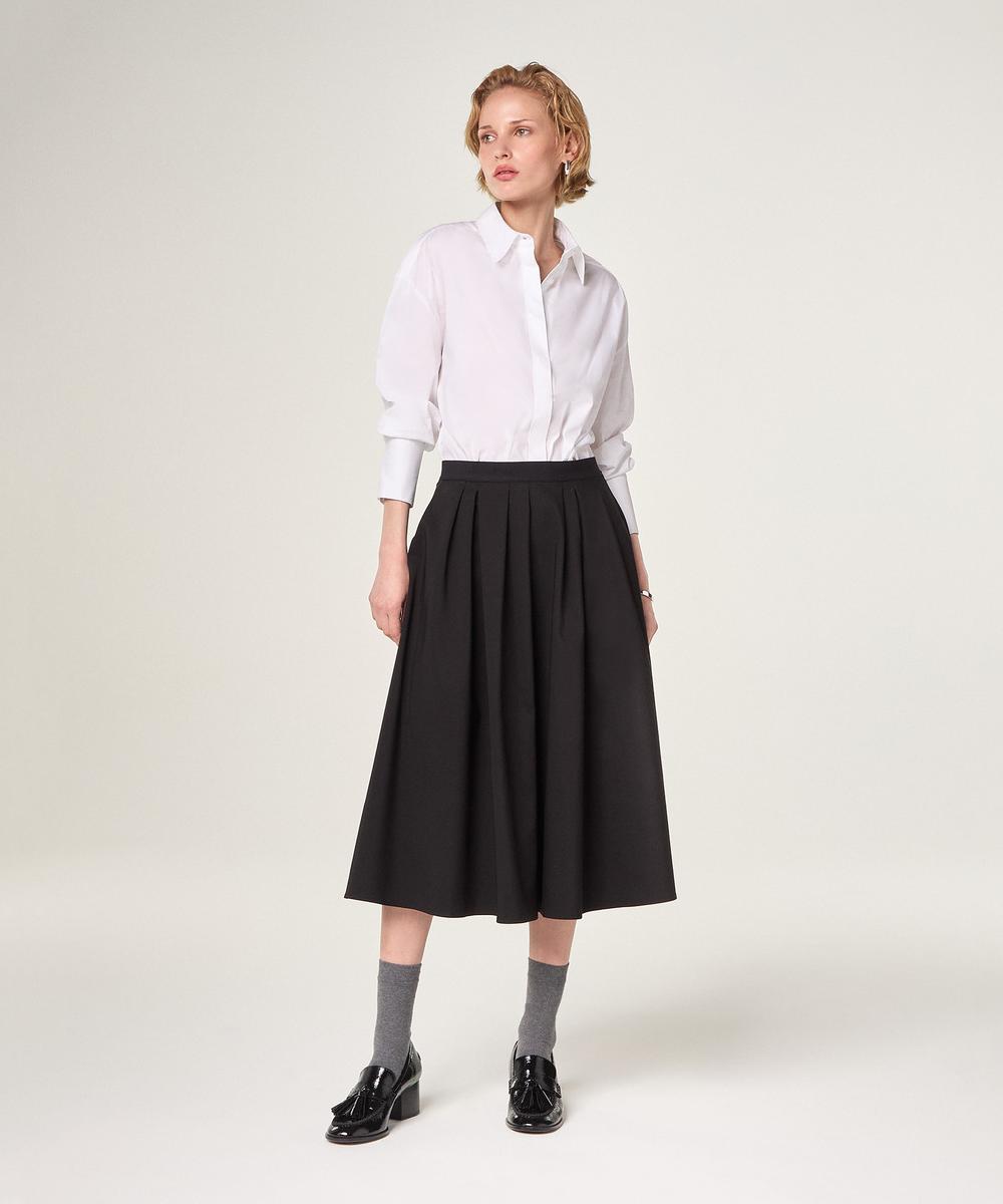 rodier Jupe longue évasée noir
