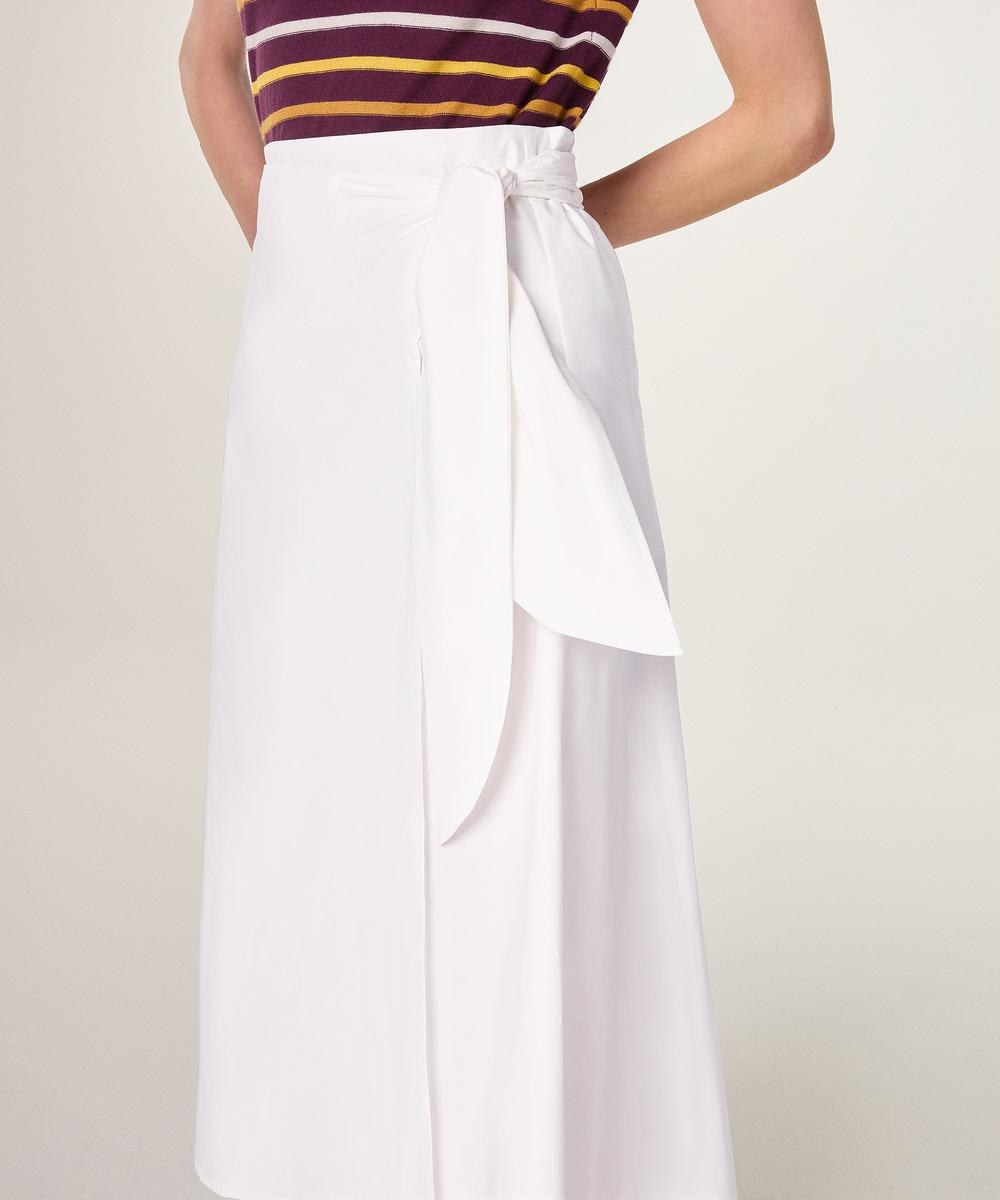 rodier Jupe portefeuille blanc