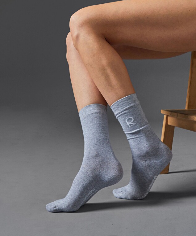 Rodier La Chaussette Unisexe Rodier Gris Chiné