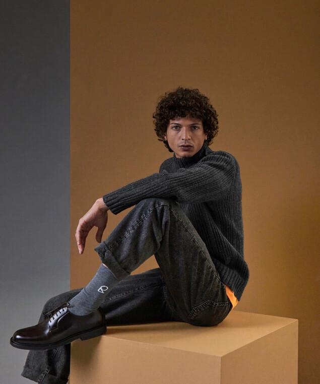 Rodier La Chaussette Unisexe Rodier Gris Foncé