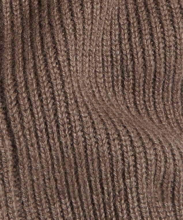 Rodier Mitaine En Cachemire Marron Havane