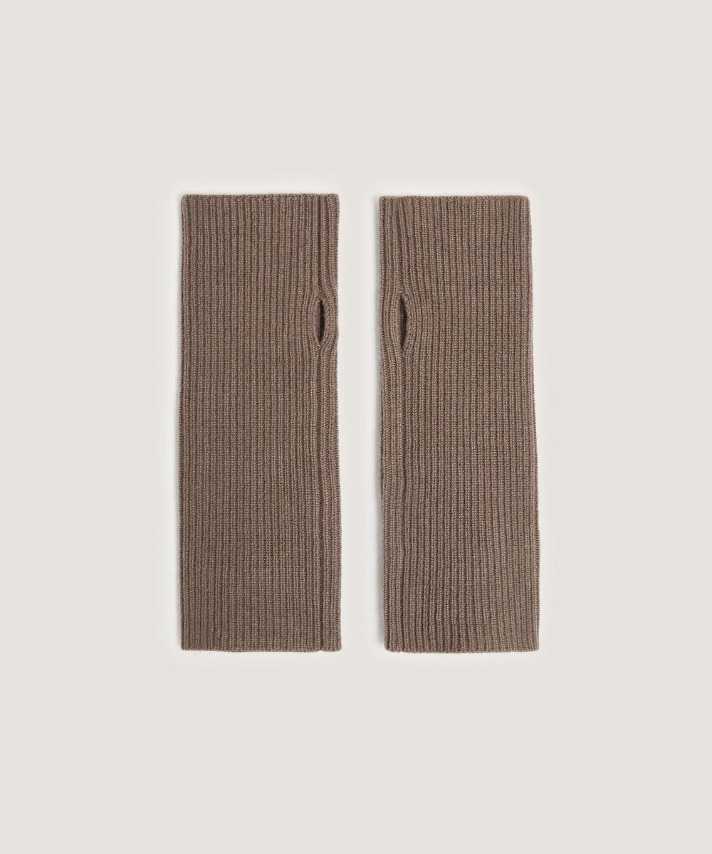 rodier Mitaine en cachemire marron havane