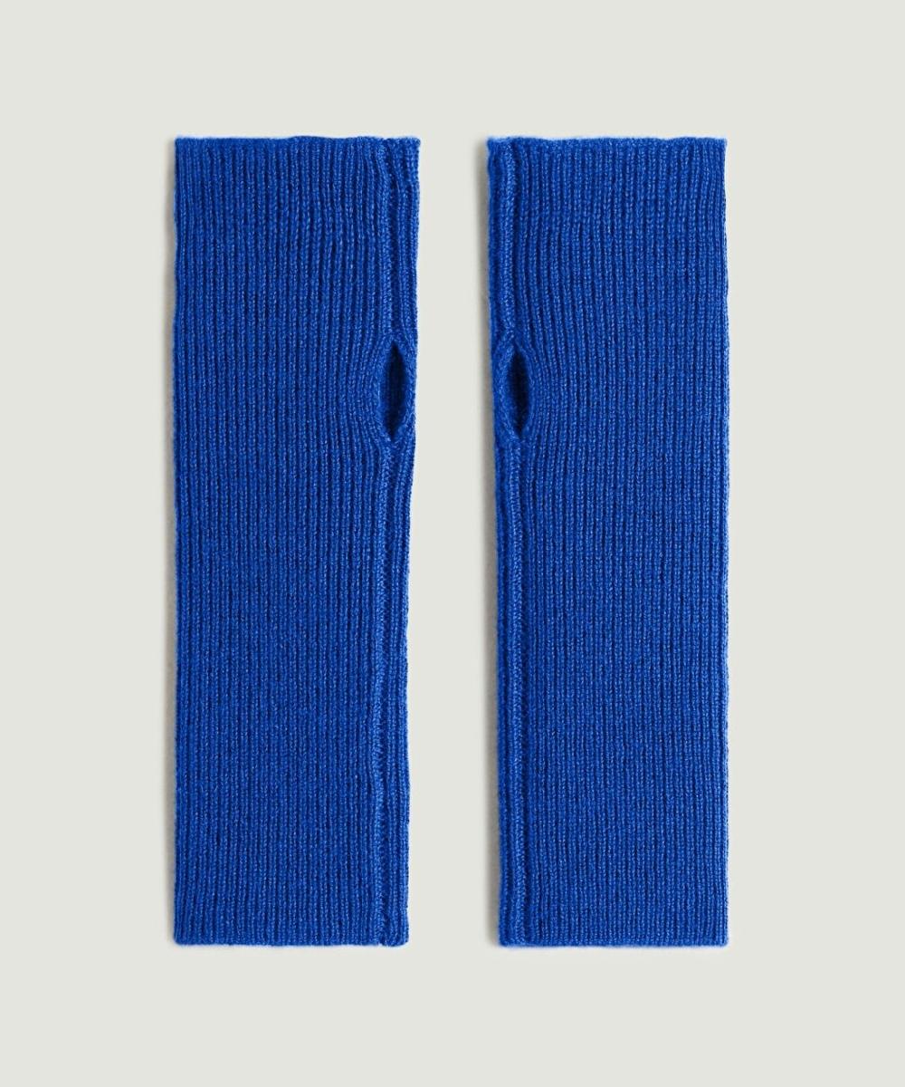 rodier Mitaines en cachemire bleu outremer