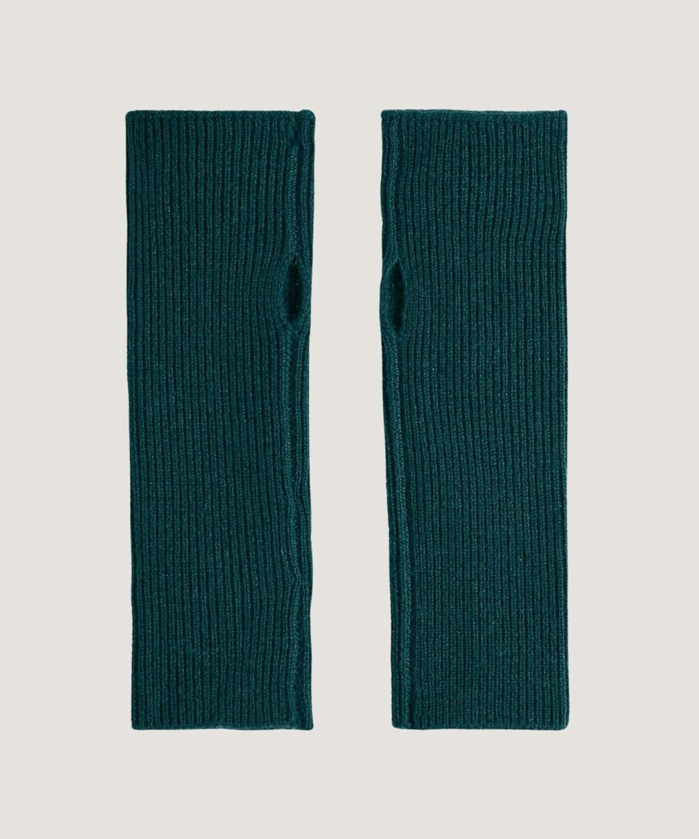 rodier Mitaines en cachemire vert canard