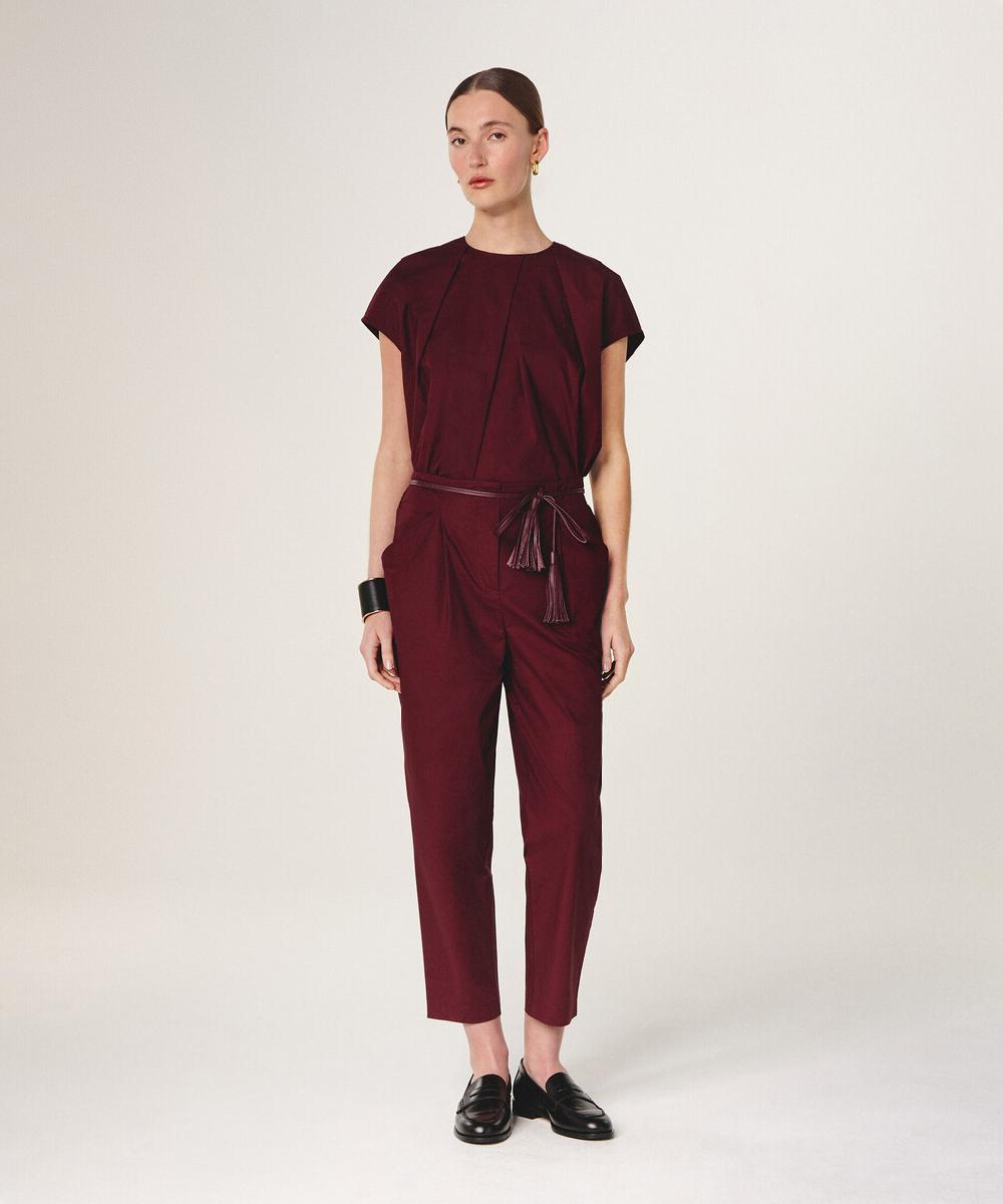rodier Pantalon chino rouge bordeaux
