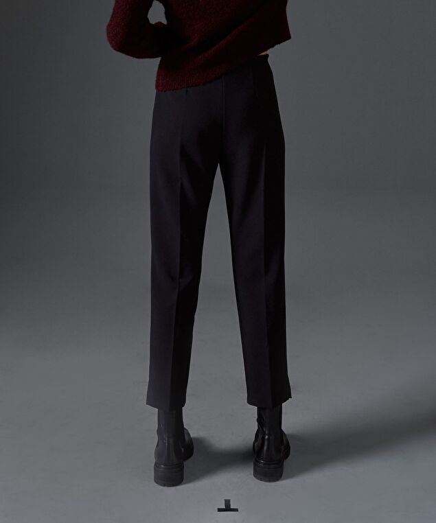 Rodier Pantalon Cigarette Taille Haute Noir