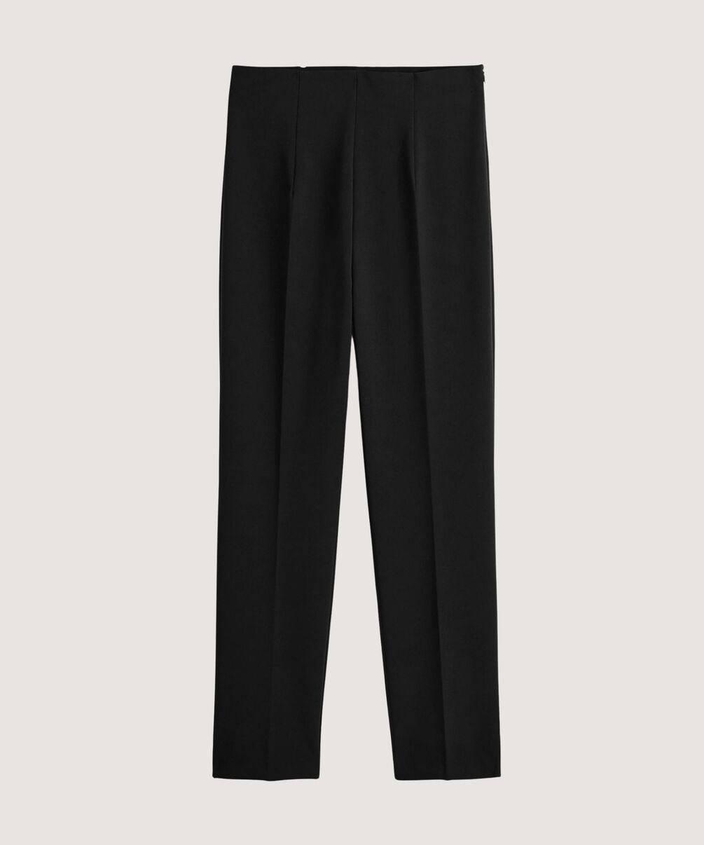 rodier Pantalon cigarette taille haute noir