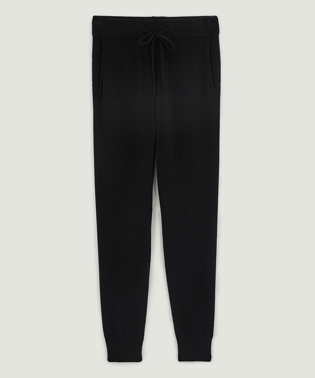 rodier Pantalon jogging en cachemire 2 fils noir