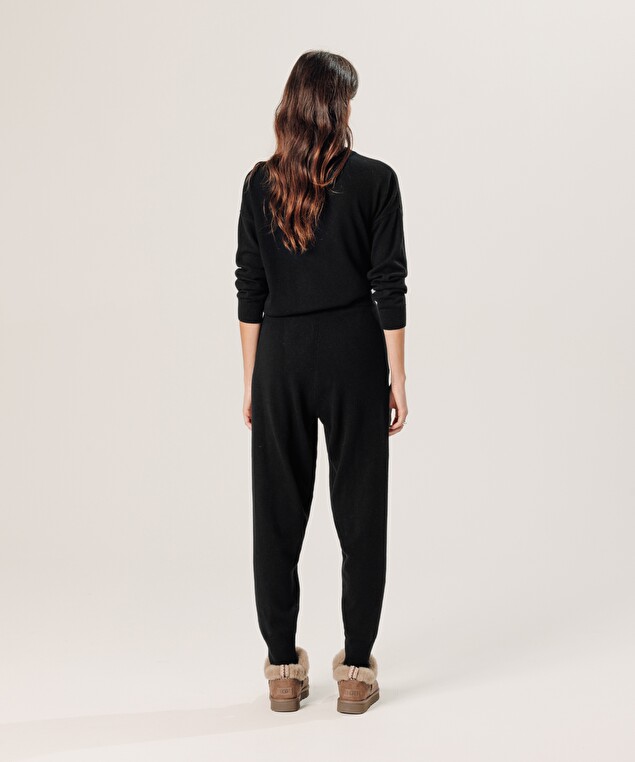 Rodier Pantalon Jogging En Cachemire Noir