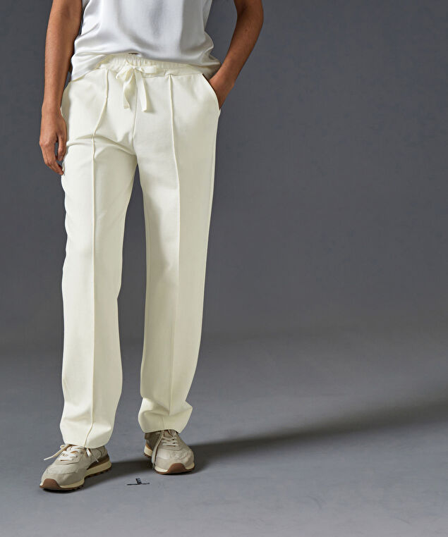 Rodier Pantalon Jogging Milano Blanc écru