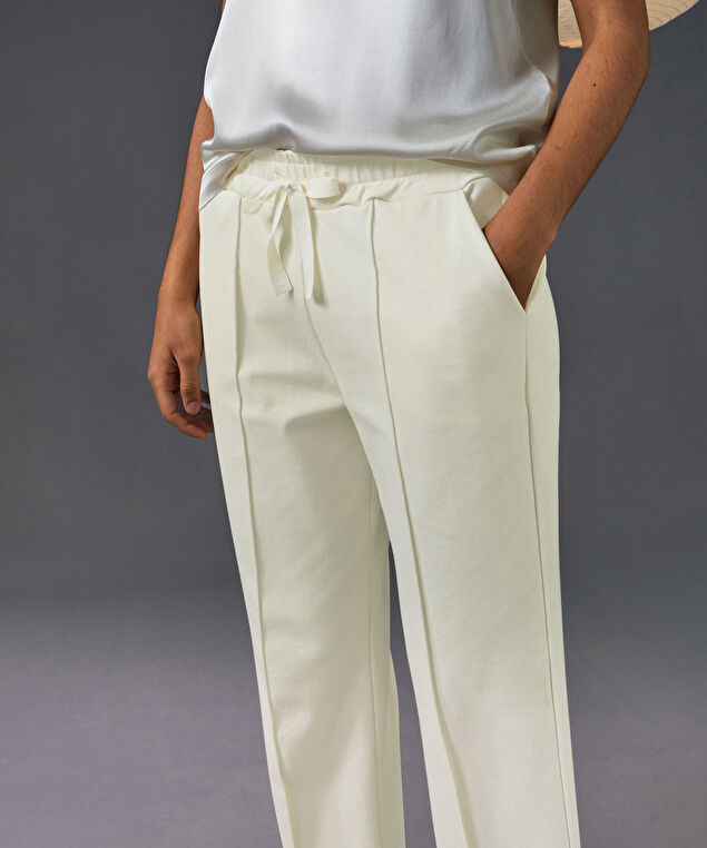 Rodier Pantalon Jogging Milano Blanc écru