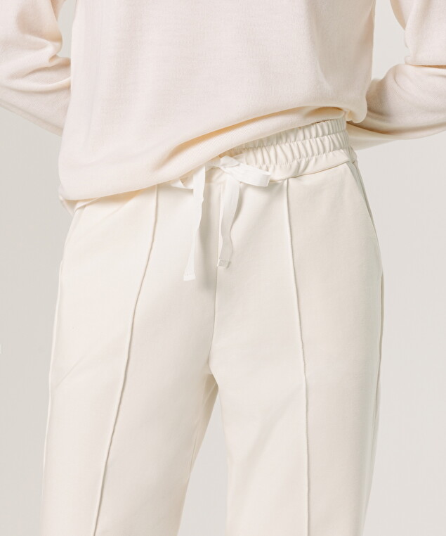 Rodier Pantalon Jogging Milano Blanc Ivoire