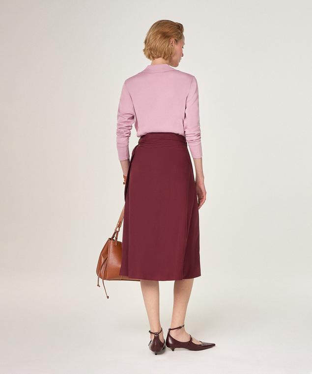 Rodier Polo En Coton Et Soie Bois De Rose