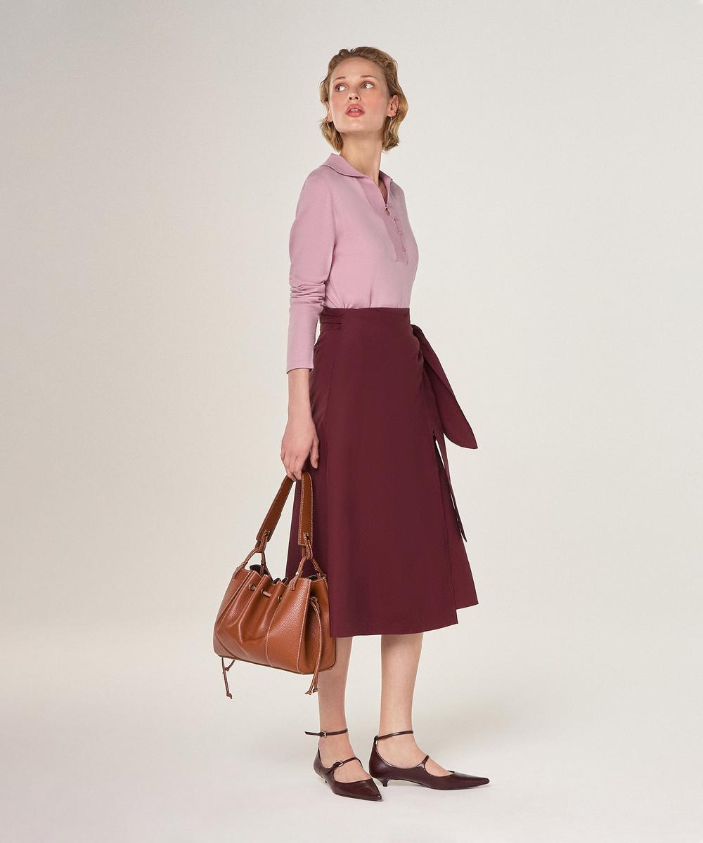 rodier Polo en coton et soie bois de rose