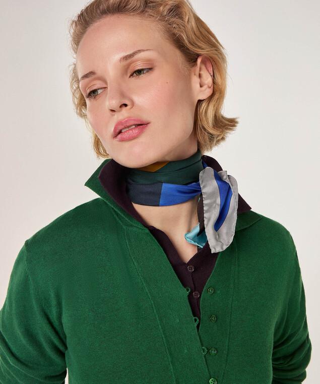 Rodier Polo En Coton Et Soie Vert Sapin