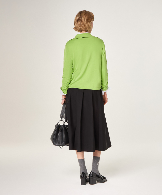 Rodier Polo En Coton Et Soie Vert Verveine