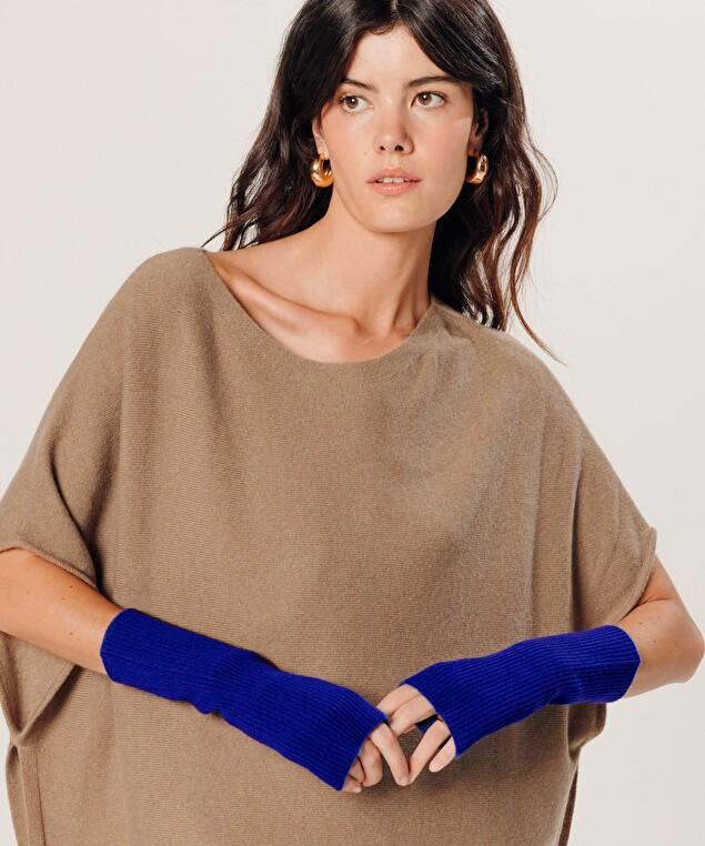 Rodier Poncho Cachemire Marron Camel