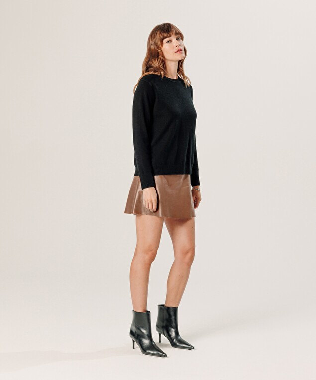 Rodier Pull Col Rond En Cachemire Noir