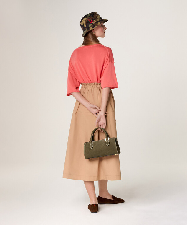 Rodier Pull Col V Manches Courtes Mandarine