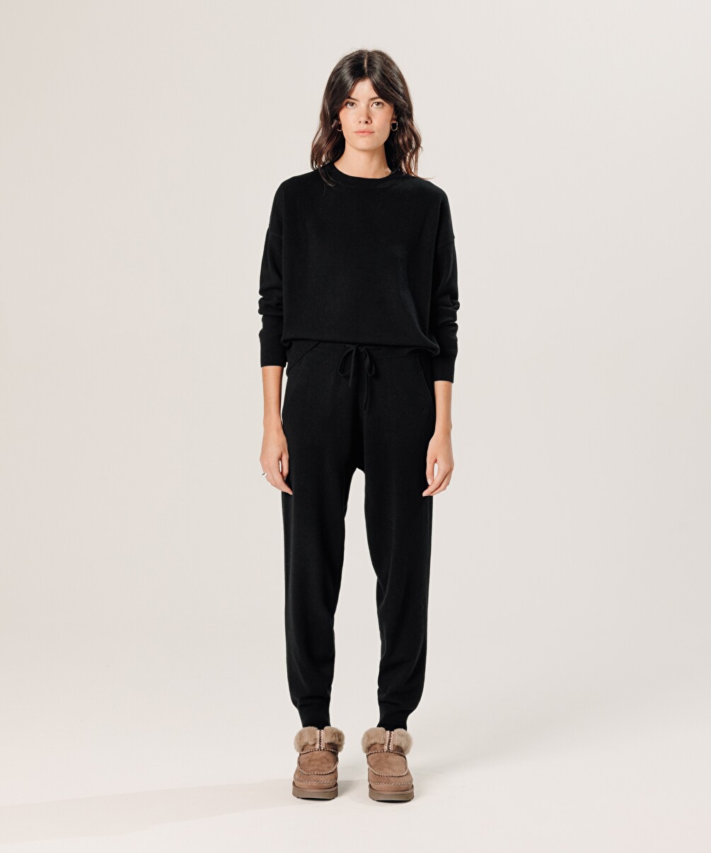 rodier Pull large en cachemire noir