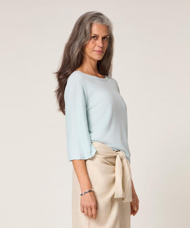 Rodier Pull Manches Courtes Bleu Aqua