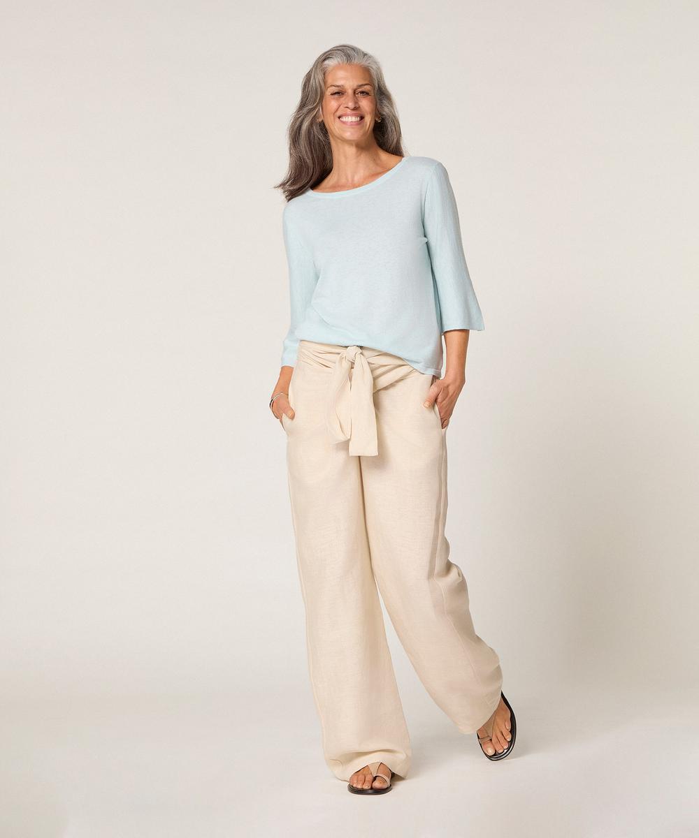 rodier Pull manches courtes bleu aqua