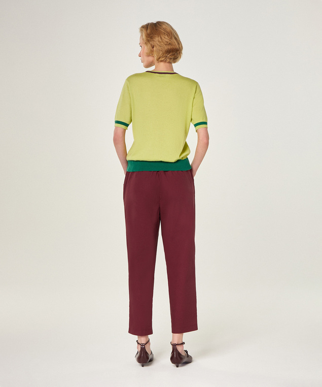 Rodier Pull Manches Courtes En Coton Vert Clair