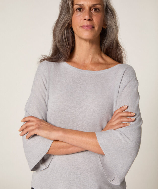 Rodier Pull Manches Courtes Gris Clair