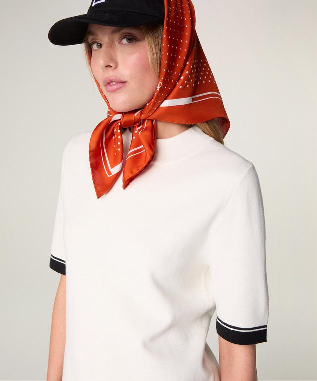 Rodier Pull Manches Courtes Maille Milano Blanc