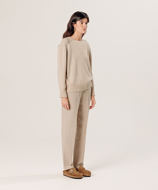 Rodier Pull Oversize En Cachemire Blanc Creme