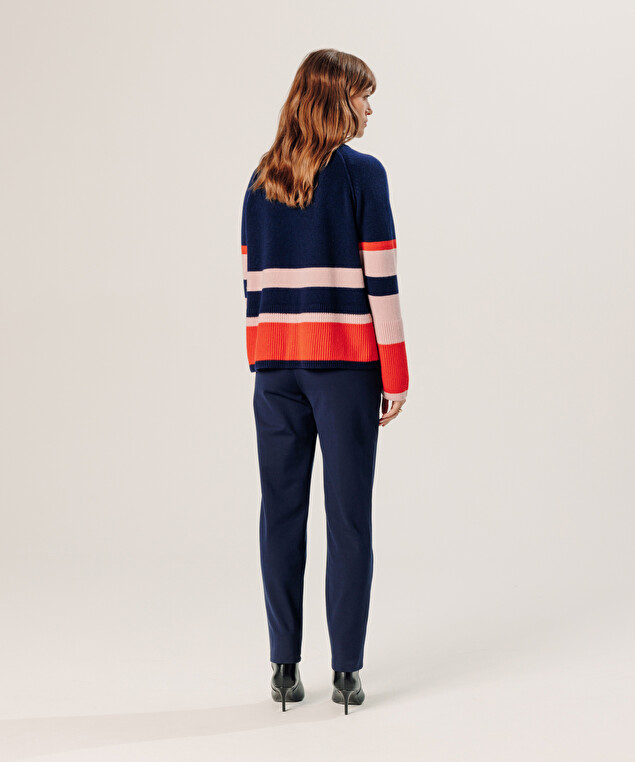 Rodier Pull Oversize En Cachemire Bleu Marine