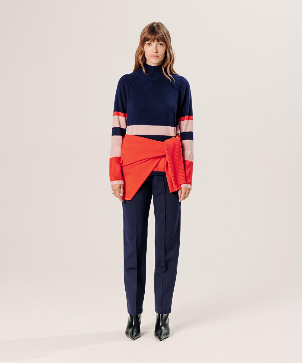rodier Pull oversize en cachemire bleu marine