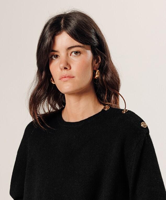 Rodier Pull Oversize En Cachemire Noir