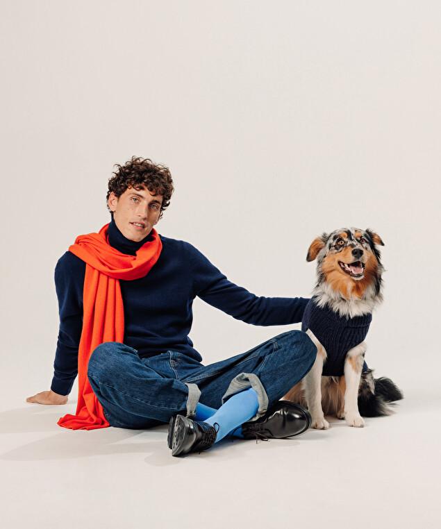 Rodier Pull Pour Chien Bleu Marine