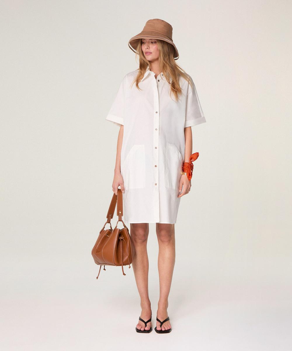 rodier Robe chemisier blanche blanc