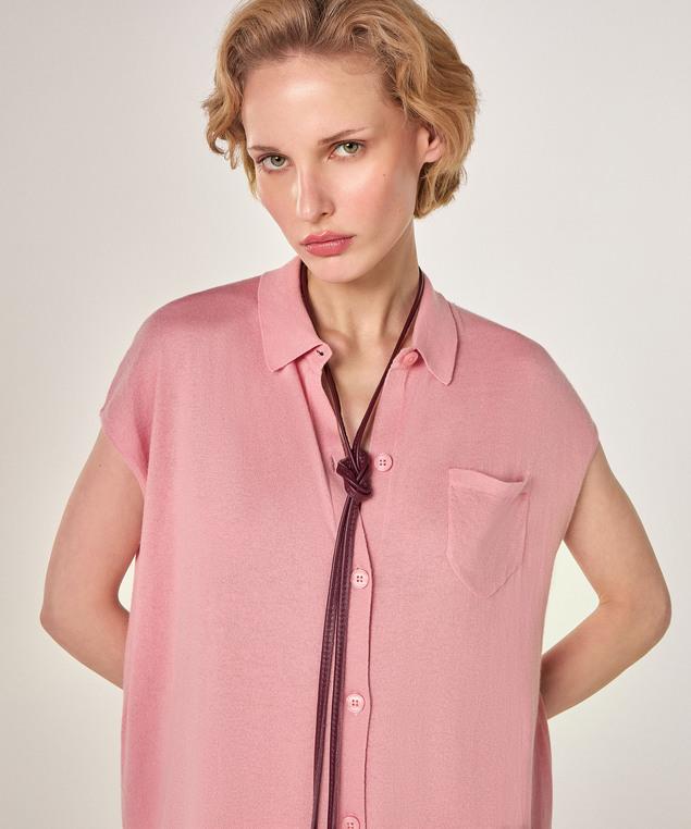 Rodier Robe Chemisier En Coton Bois De Rose