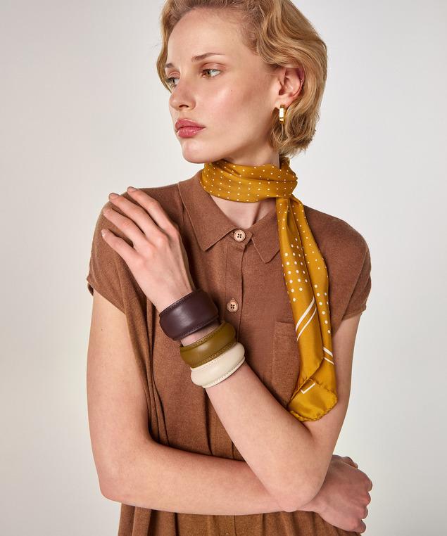 Rodier Robe Chemisier En Coton Marron Tabac