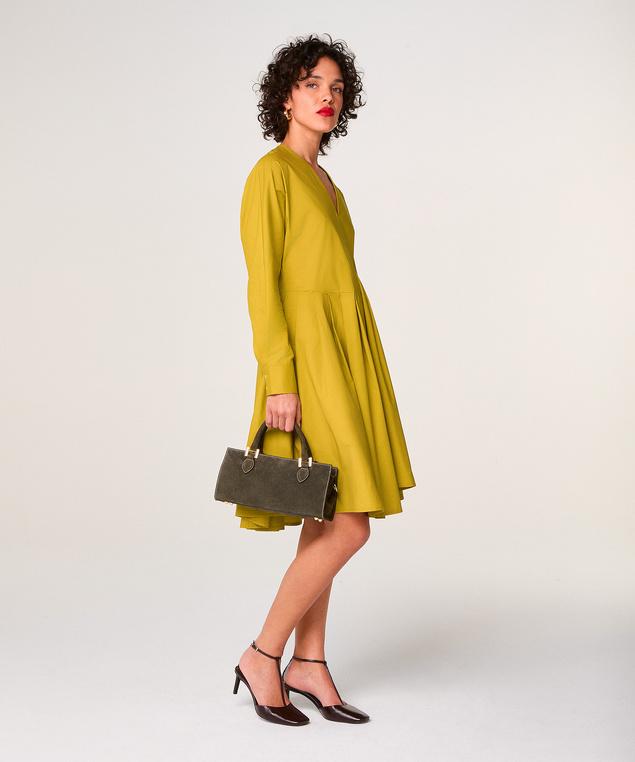 Rodier Robe Courte Jaune Ocre