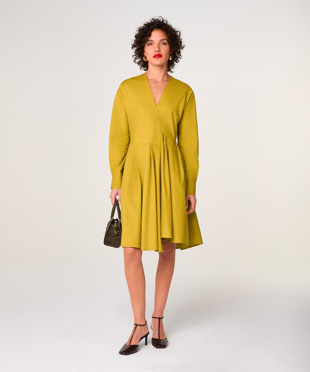 rodier Robe courte jaune ocre