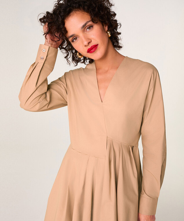 Rodier Robe Courte Marron Moka