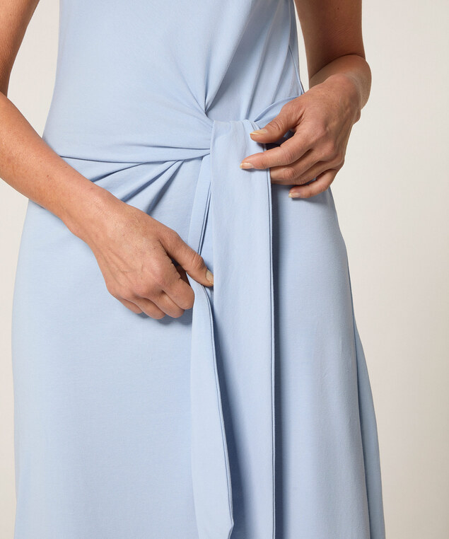 Rodier Robe Longue Débardeur Bleu Ciel