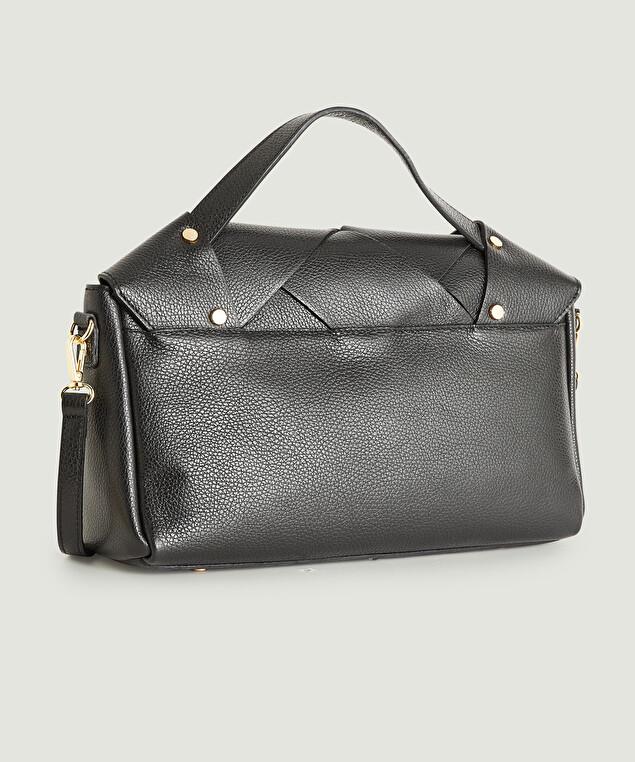 Rodier Sac ADELE Tressé En Cuir Véritable Noir