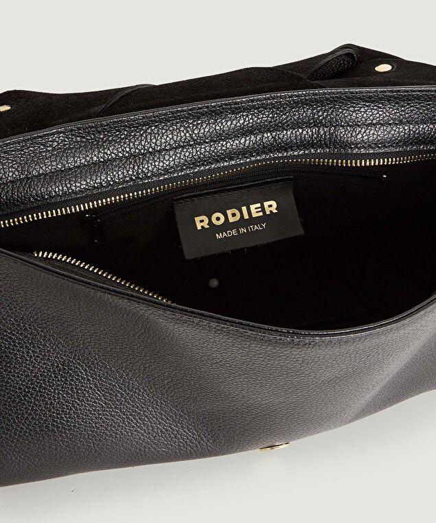 Rodier Sac ADELE Tressé En Cuir Véritable Noir