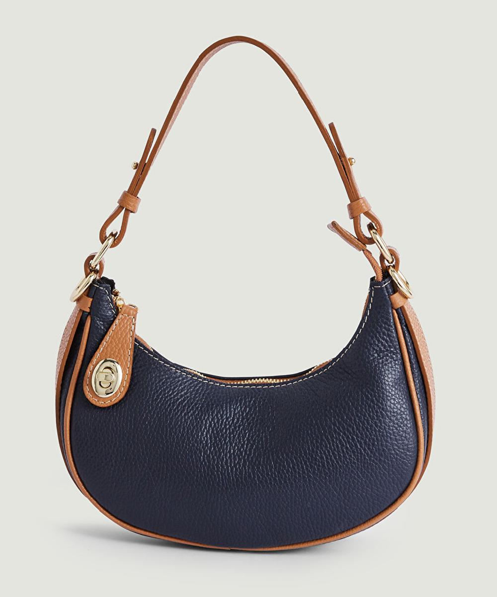 rodier Sac demi-lune Lola bleu marine