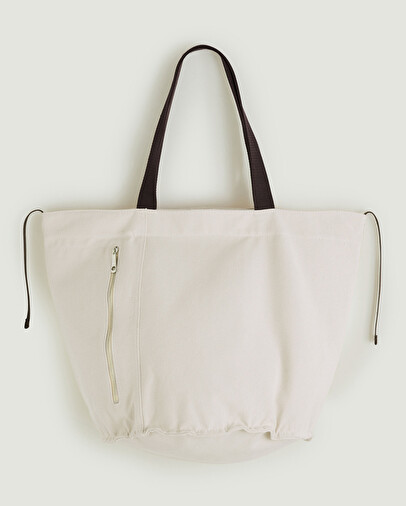 rodier Sac en toile blanc écru