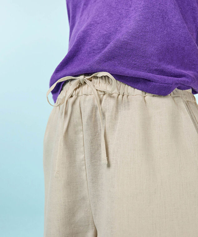 Rodier Short En Lin Beige