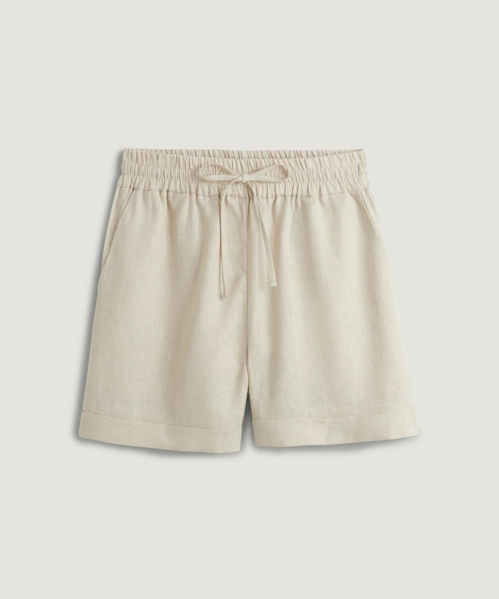 rodier Short en lin beige