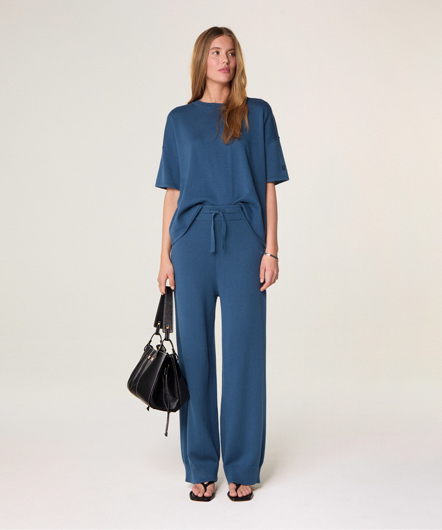 Rodier T-shirt Oversize Bleu Pétrole